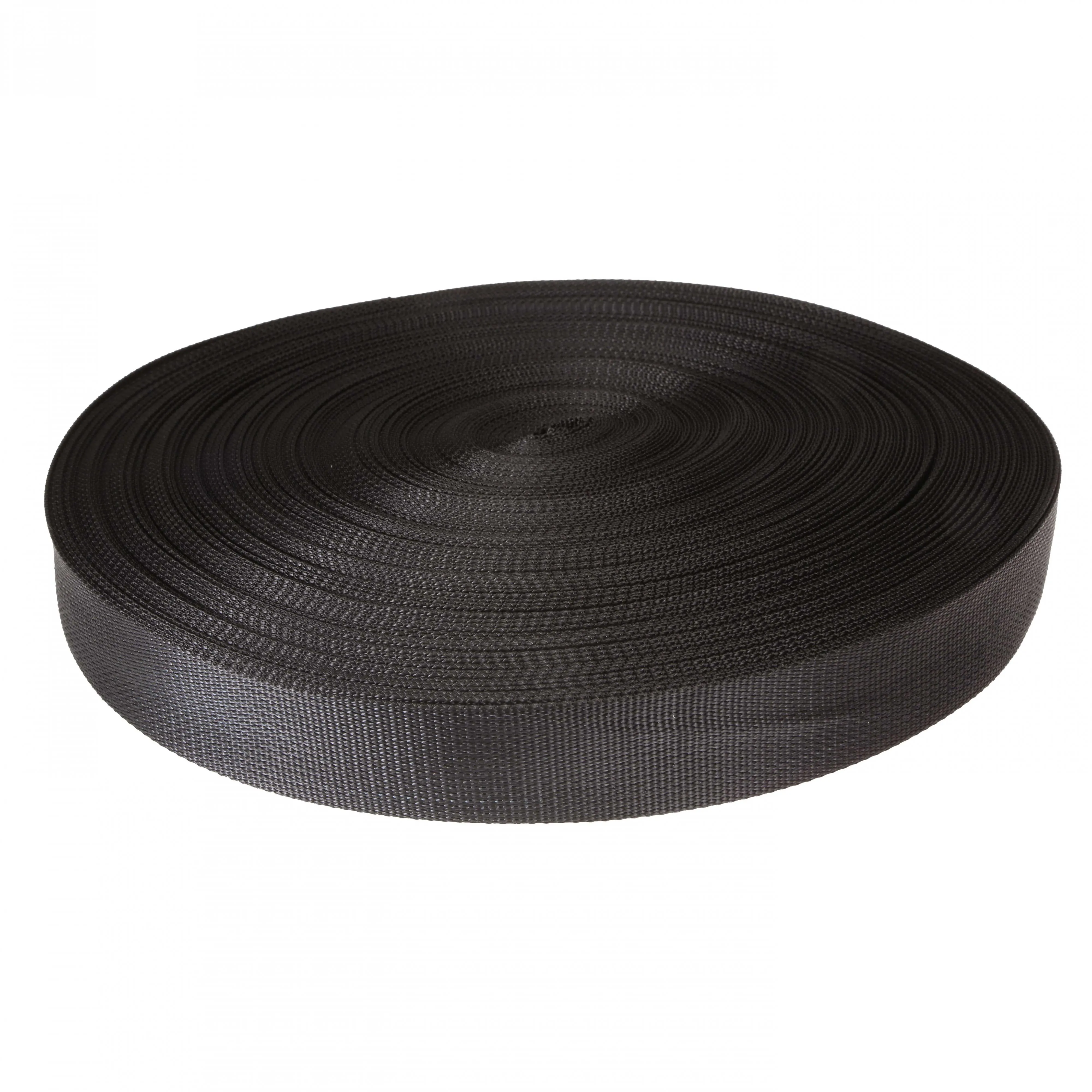 2" 6K Polyester Cargo Webbing - Linear Foot - Black