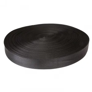 2" 6K Polyester Cargo Webbing - Linear Foot - Black
