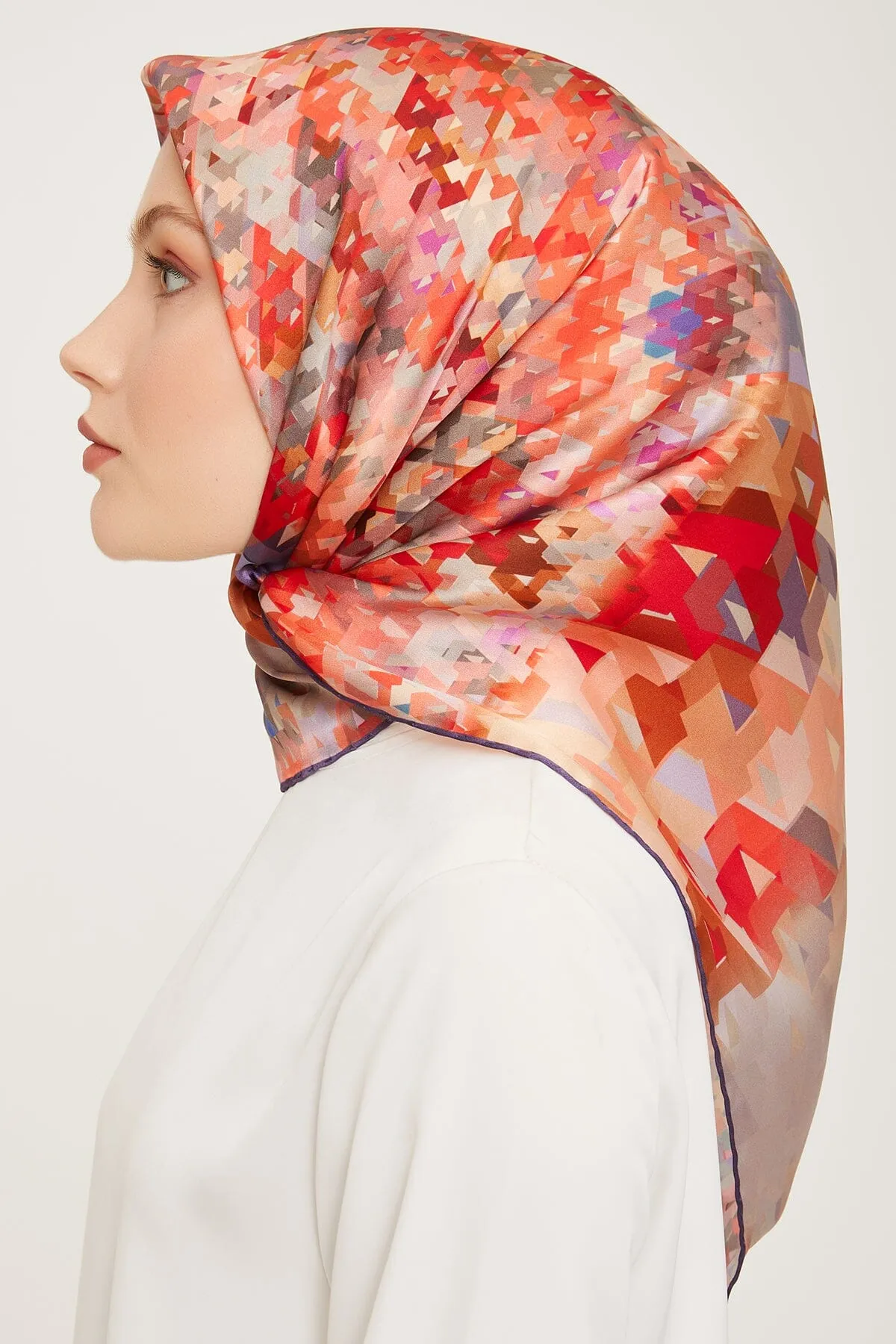 Armine Pixel Chic Silk Scarf #22