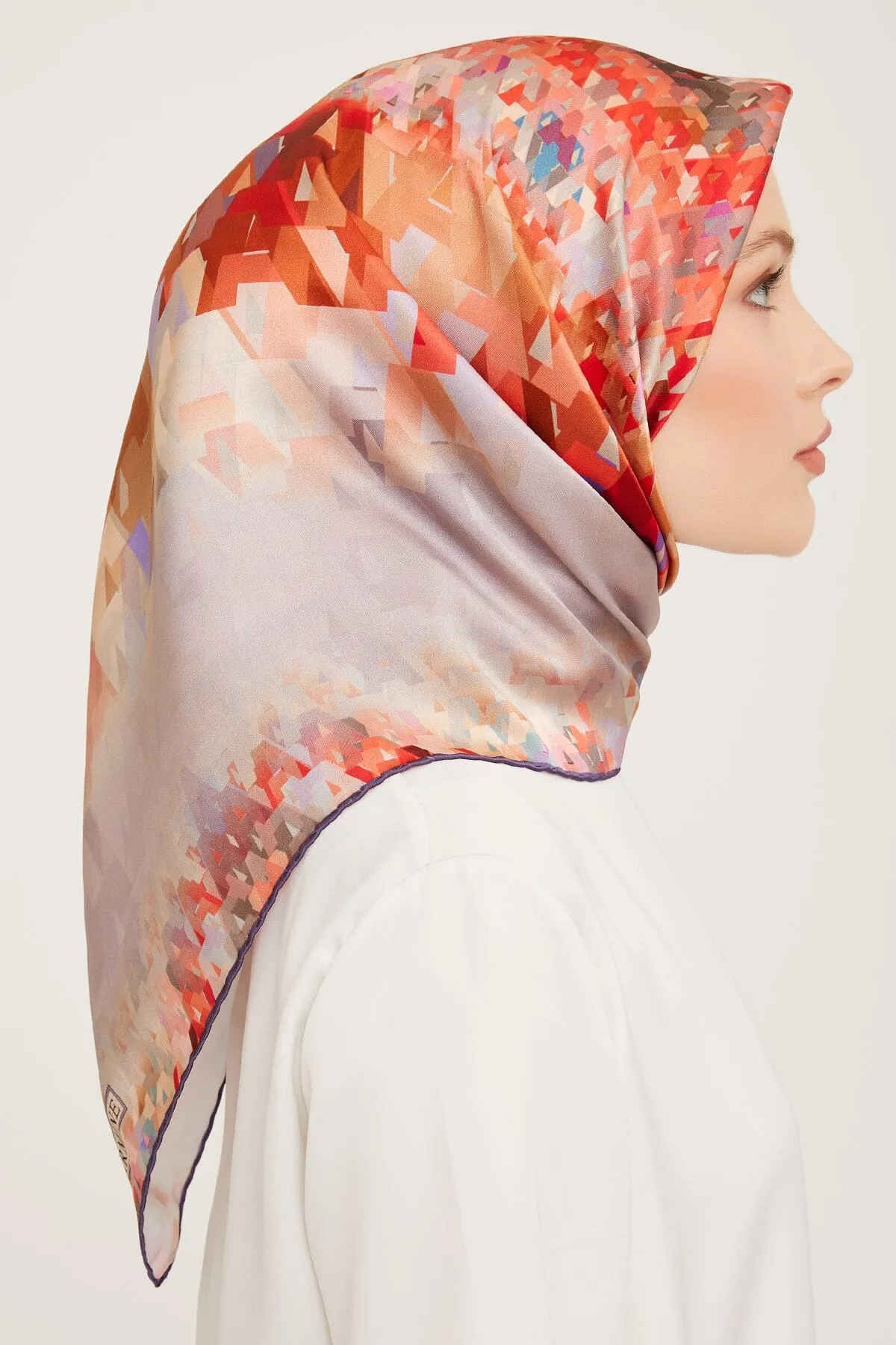 Armine Pixel Chic Silk Scarf #22