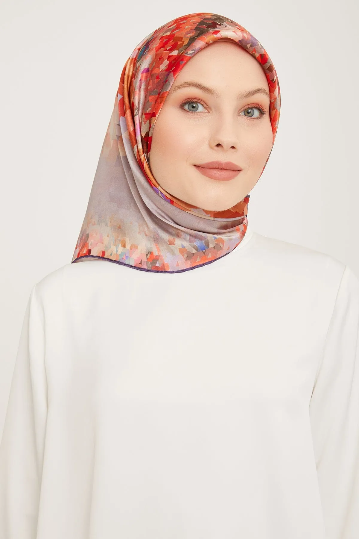 Armine Pixel Chic Silk Scarf #22
