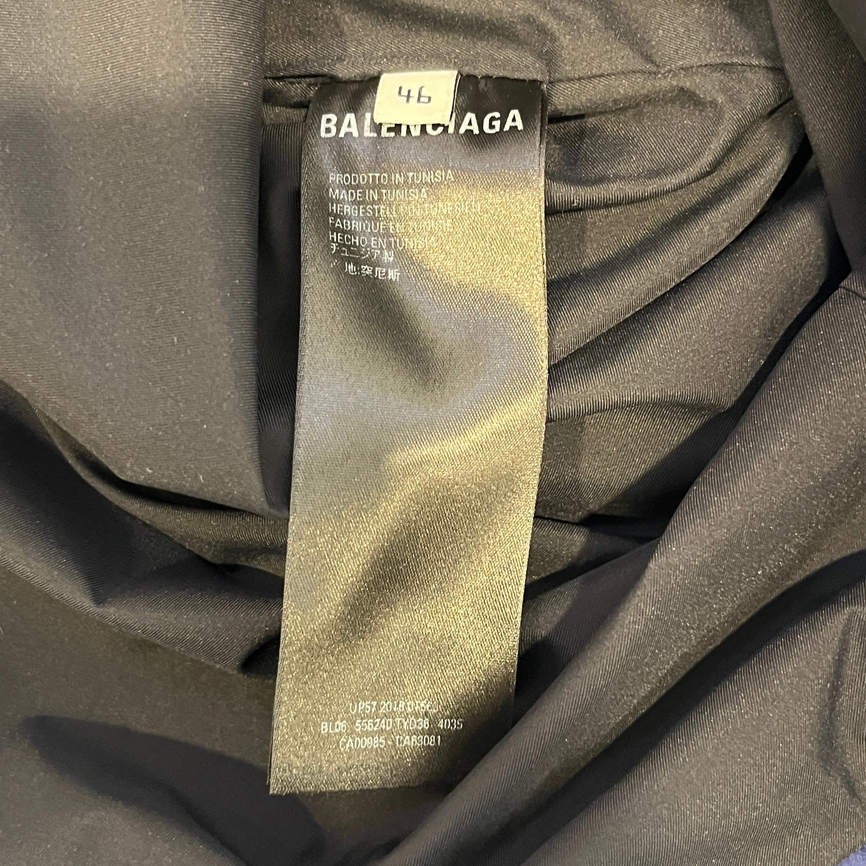 BALENCIAGA/Jacket/46/Polyester/BLU/