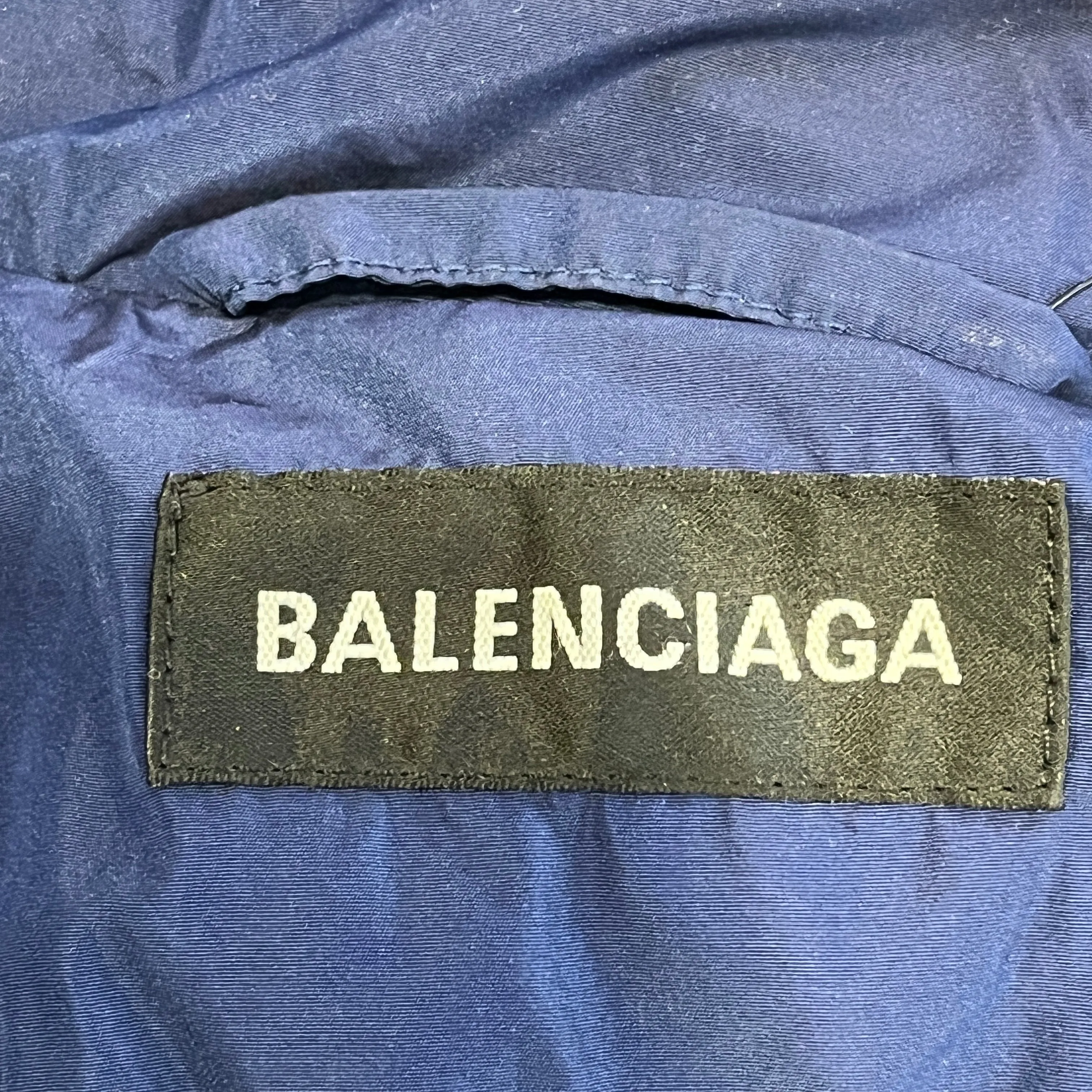 BALENCIAGA/Jacket/46/Polyester/BLU/