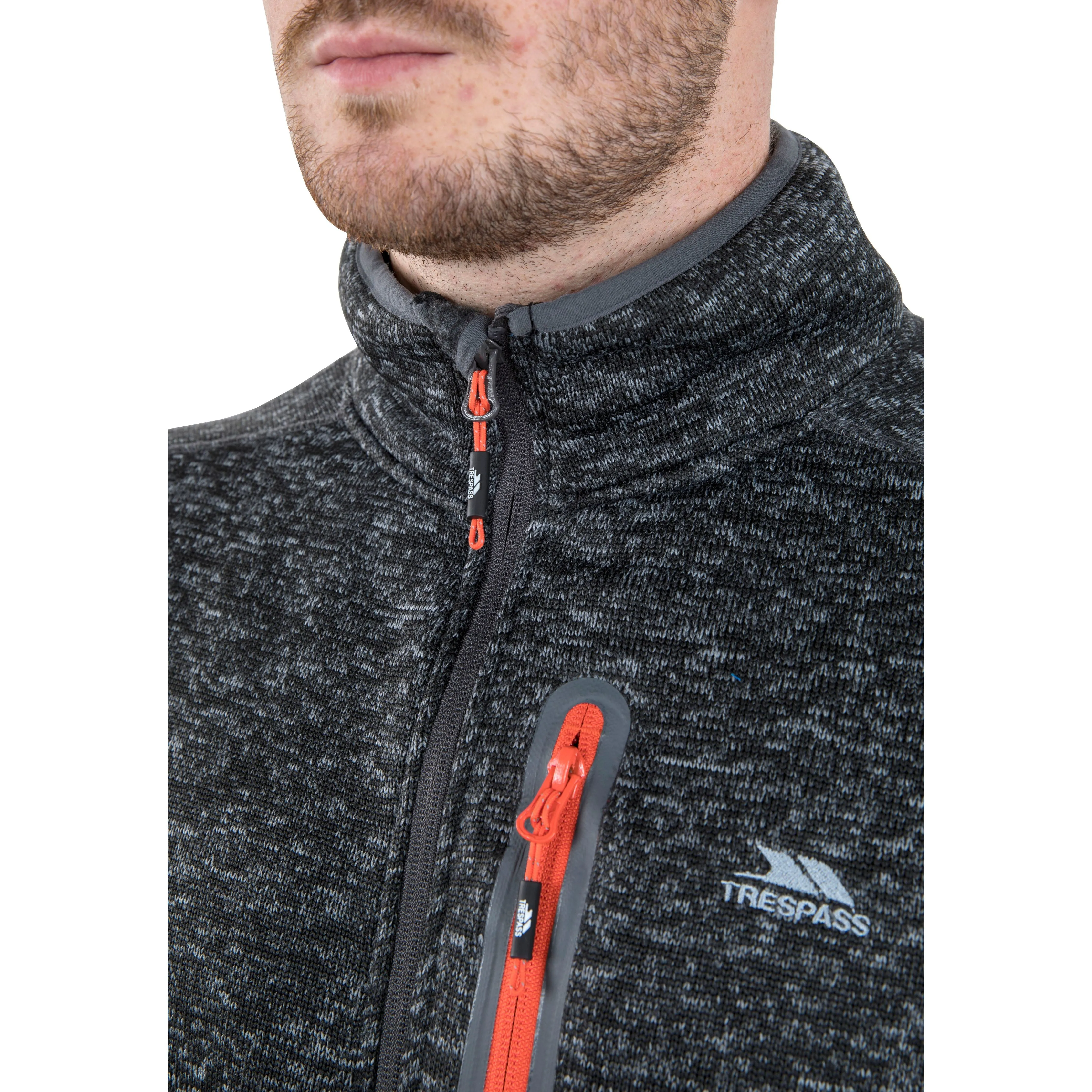 Bingham Men's Fleece Jacket in Black Marl