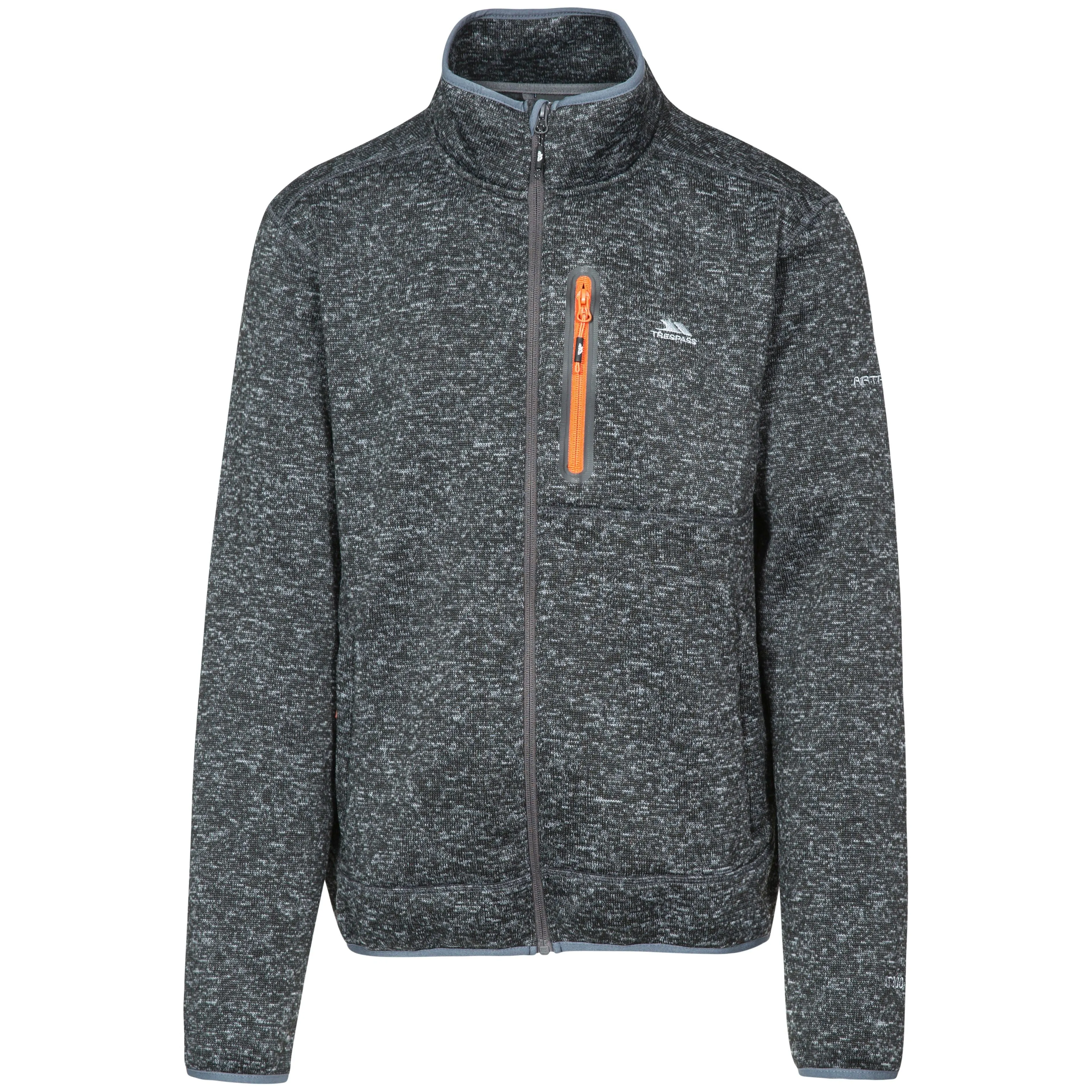 Bingham Men's Fleece Jacket in Black Marl