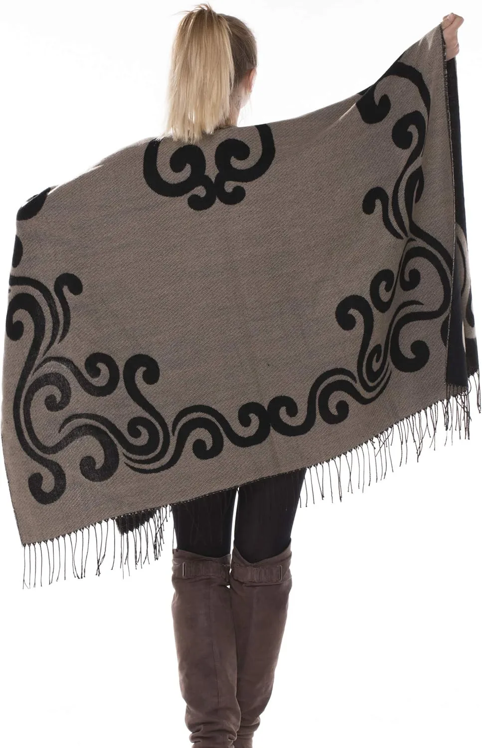 BSB LL Blanket Open Front Poncho Ruana Knit Cardigan Sweater Shawl Wrap Many Styles