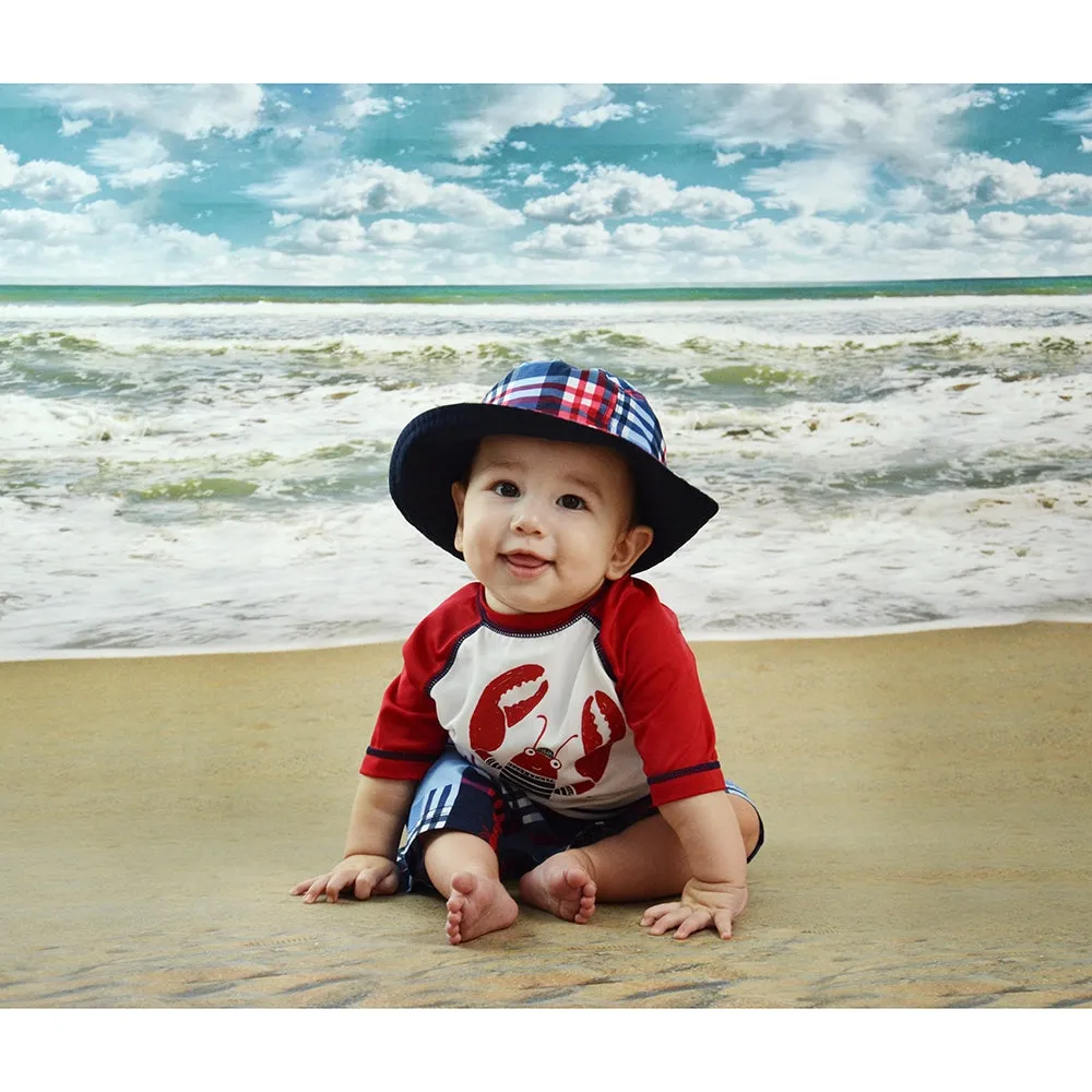 Cloudy Shoreline Printed Backdrop