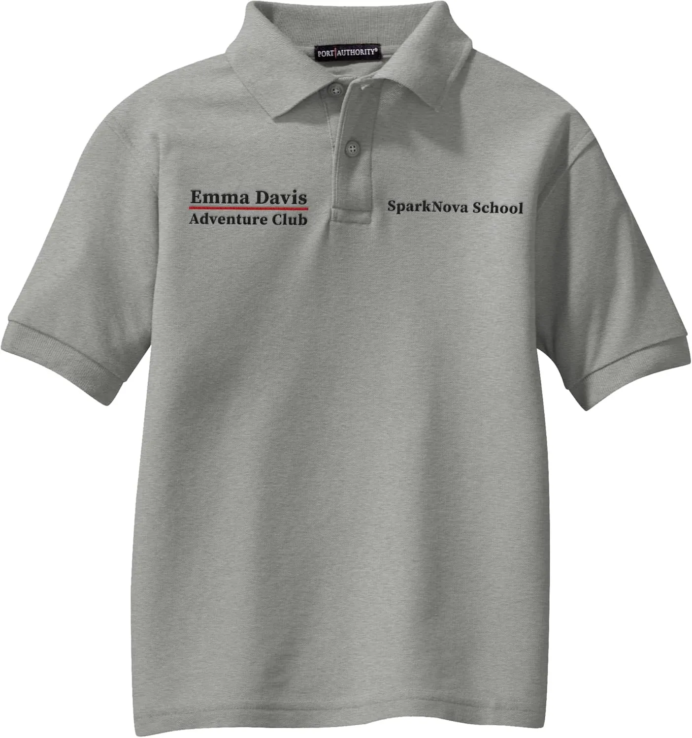 Custom Embroidered Polo Shirts for Youth Personalized Add Your Text Name Design