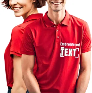 Custom Men Women Polo Shirts Personalized Shirt Golf Jersey Tees Customized Text PocketBack Arm Embroidered