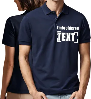 Custom Men Women Polo Shirts Personalized Shirt Golf Jersey Tees Customized Text PocketBack Arm Embroidered