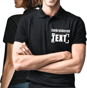 Custom Men Women Polo Shirts Personalized Shirt Golf Jersey Tees Customized Text PocketBack Arm Embroidered