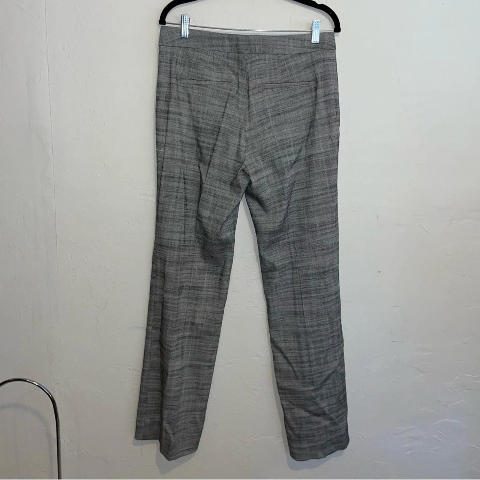 Dorothee Schumacher Structured Ambition Straight Leg Tweed Trousers (Large)