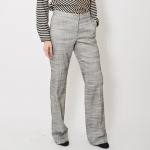 Dorothee Schumacher Structured Ambition Straight Leg Tweed Trousers (Large)