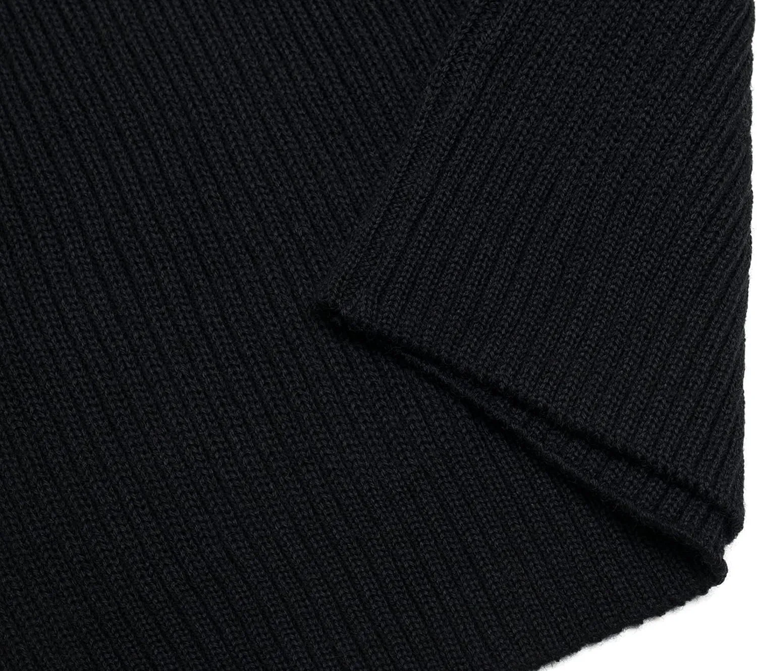 Flanders Fields Natural Wool British Commando Sweater | Military Sweaters for Men | Tactical Sweater with Shoulder Patches