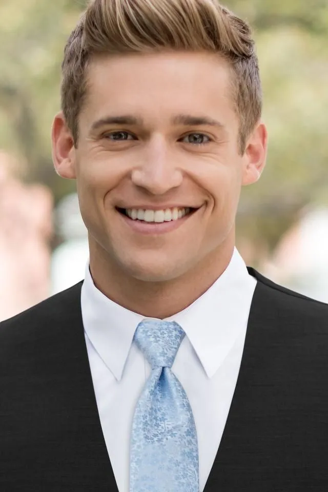 Floral Windsor Tie - All Dressed Up, Rental