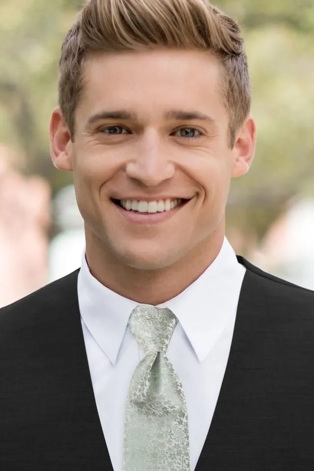 Floral Windsor Tie - All Dressed Up, Rental