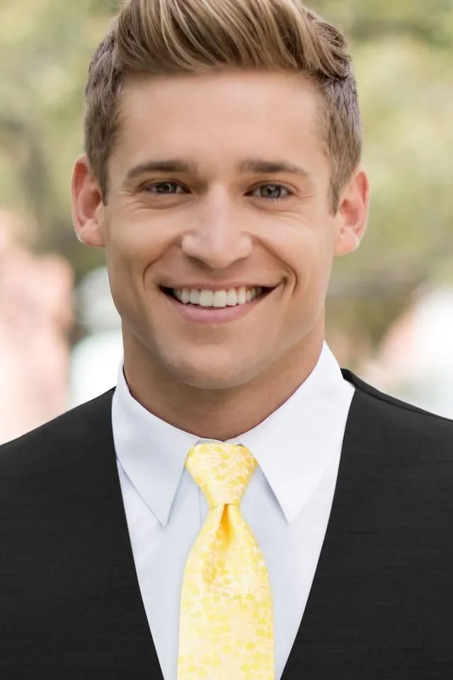 Floral Windsor Tie - All Dressed Up, Rental