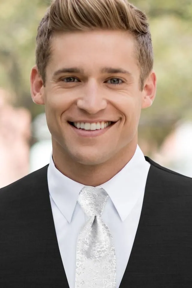 Floral Windsor Tie - All Dressed Up, Rental
