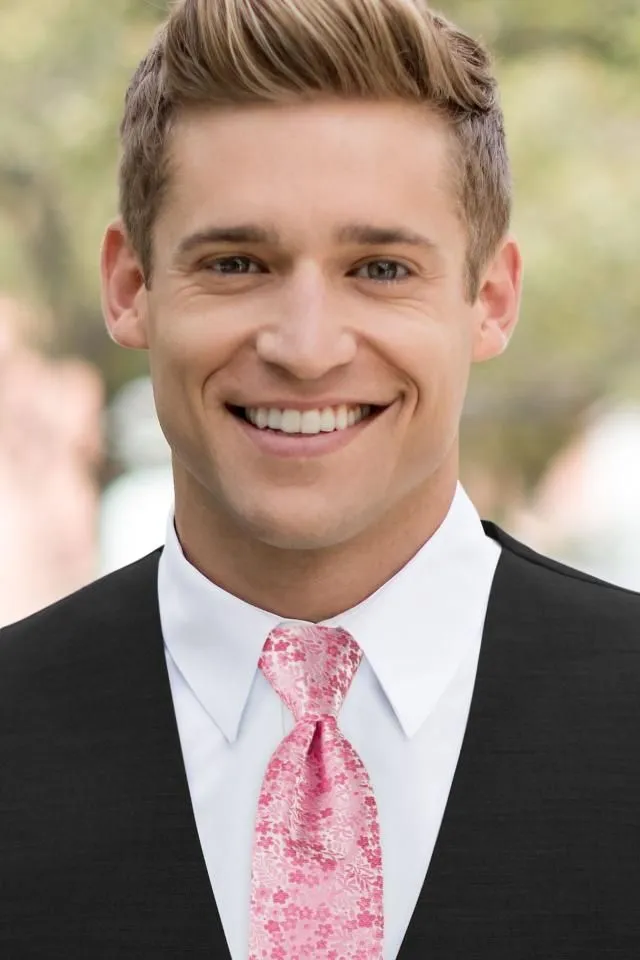 Floral Windsor Tie - All Dressed Up, Rental