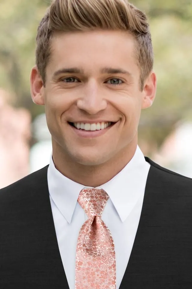Floral Windsor Tie - All Dressed Up, Rental