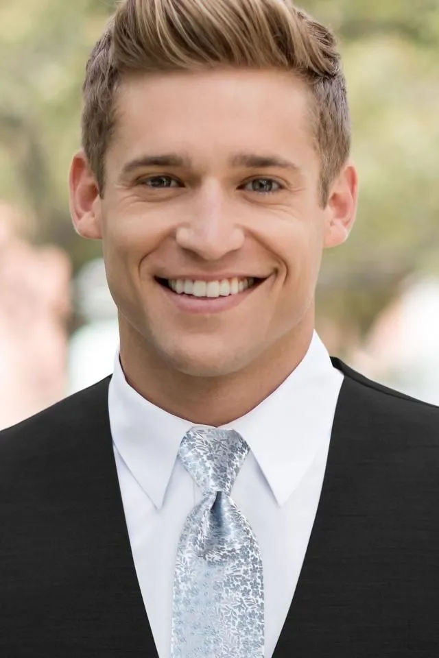 Floral Windsor Tie - All Dressed Up, Rental