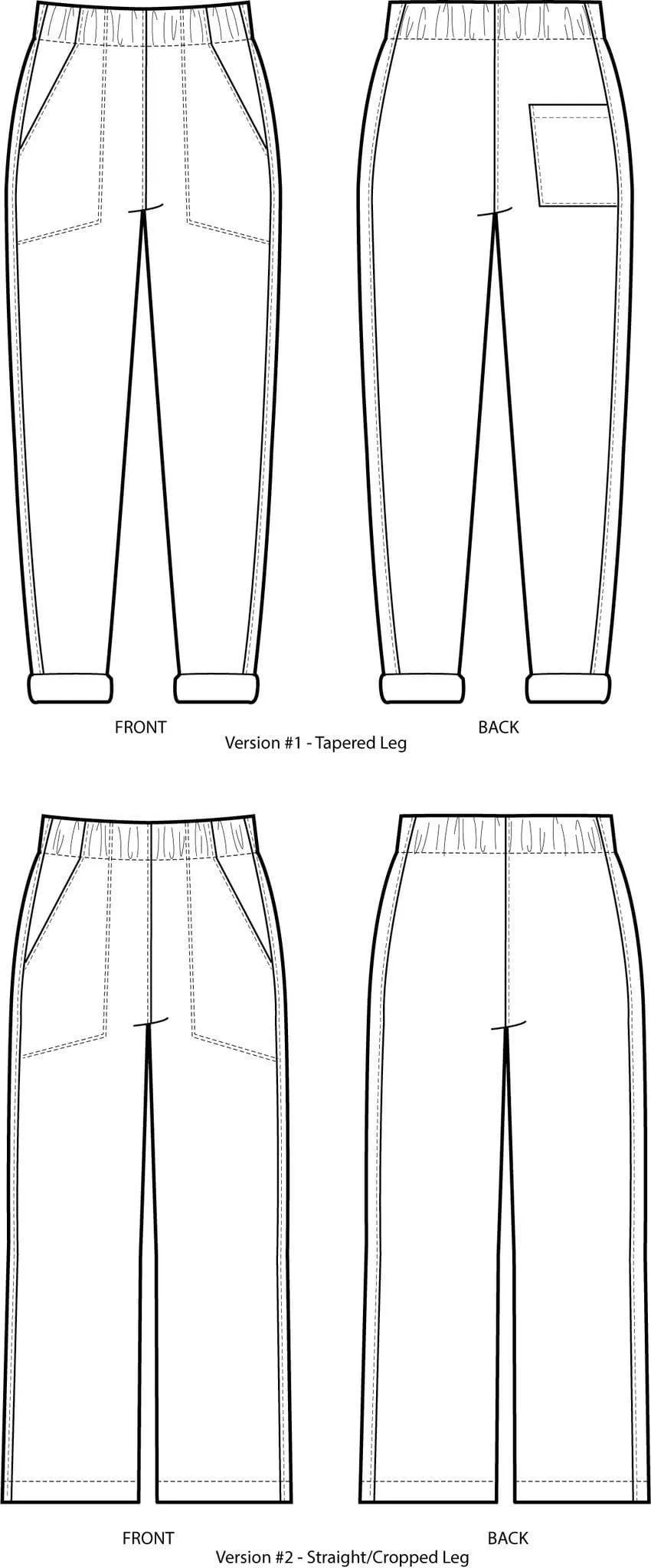 Free Range Slacks Sizes 00-34 - Sew House Seven