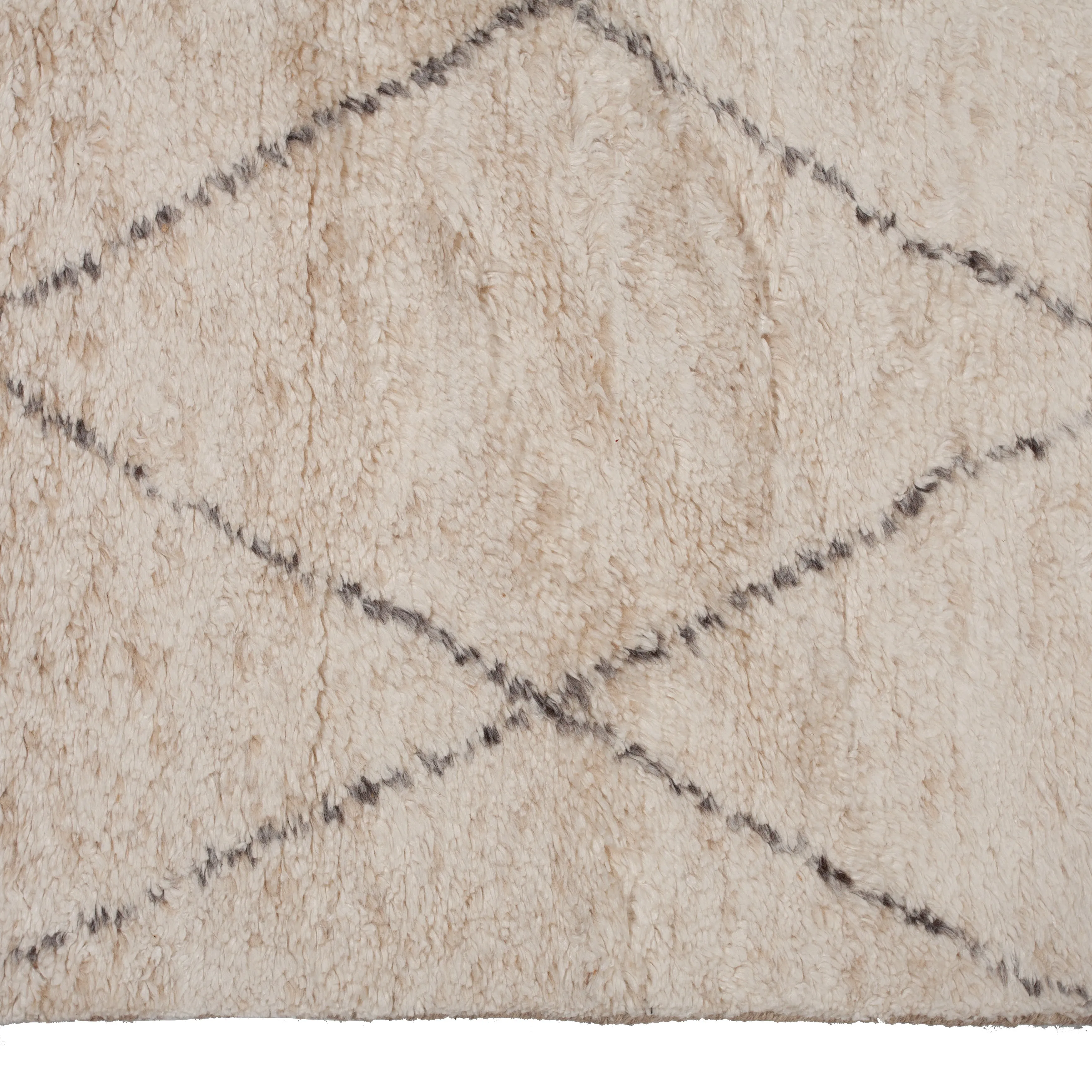 Grey Modern Wool Blend Rug - 5'1" x 8'1"