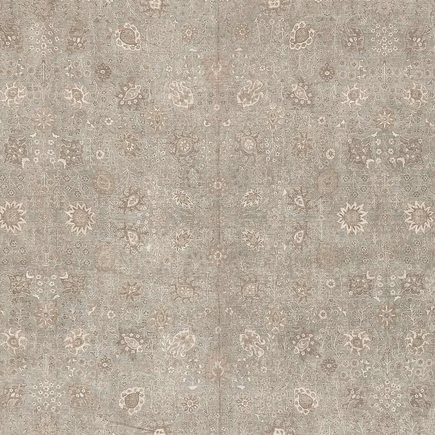 Grey Traditional Wool Rug - 13'8" x 19'3"