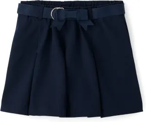 Gymboree Girls' and Toddler Twill Pleated Belted Skort