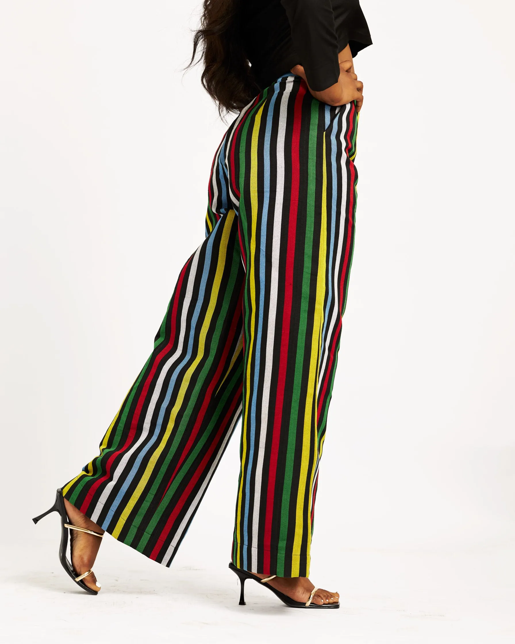 Idia Aso oke Palazzo Trouser