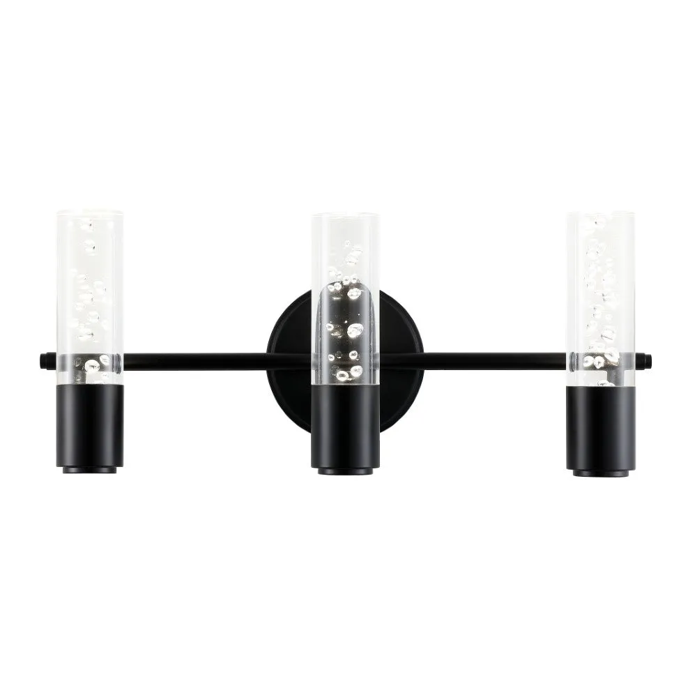 Jackson Minimalist Modern Bubble Acrylic/Iron Integrated LED Vanity Light