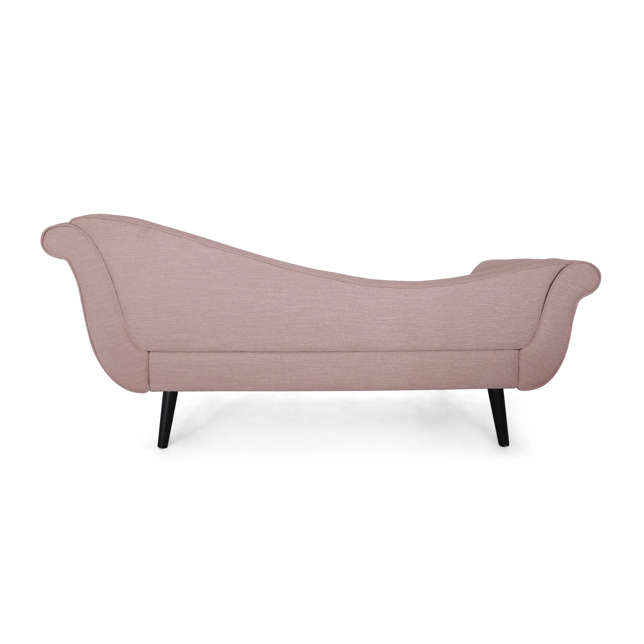 Jakyrah Contemporary Chaise Lounge with Scroll Arms