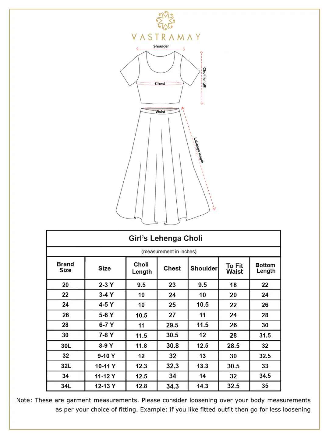 Jashvi Girls' Yellow And Red Lehenga Set