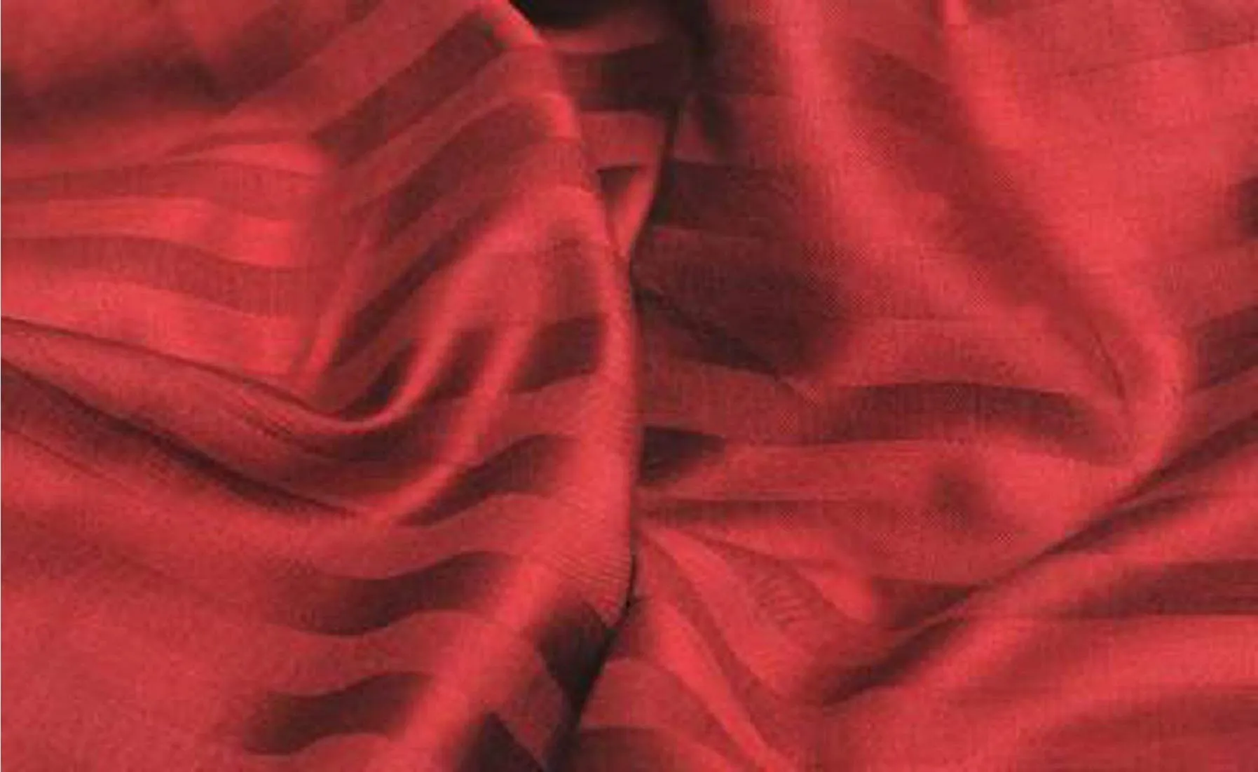 Kuber Industries 2 Pieces Cotton Luxurious Satin Striped Pillow Cover Set-17"x27" (Maroon) - CTKTC40315