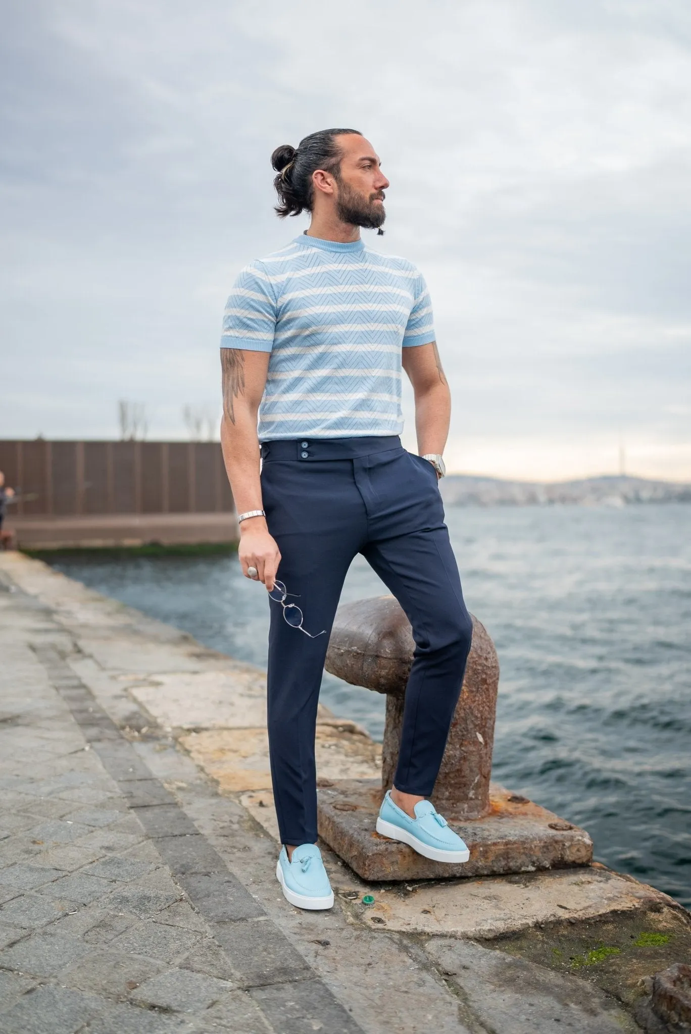Mara Navy Blue Trousers