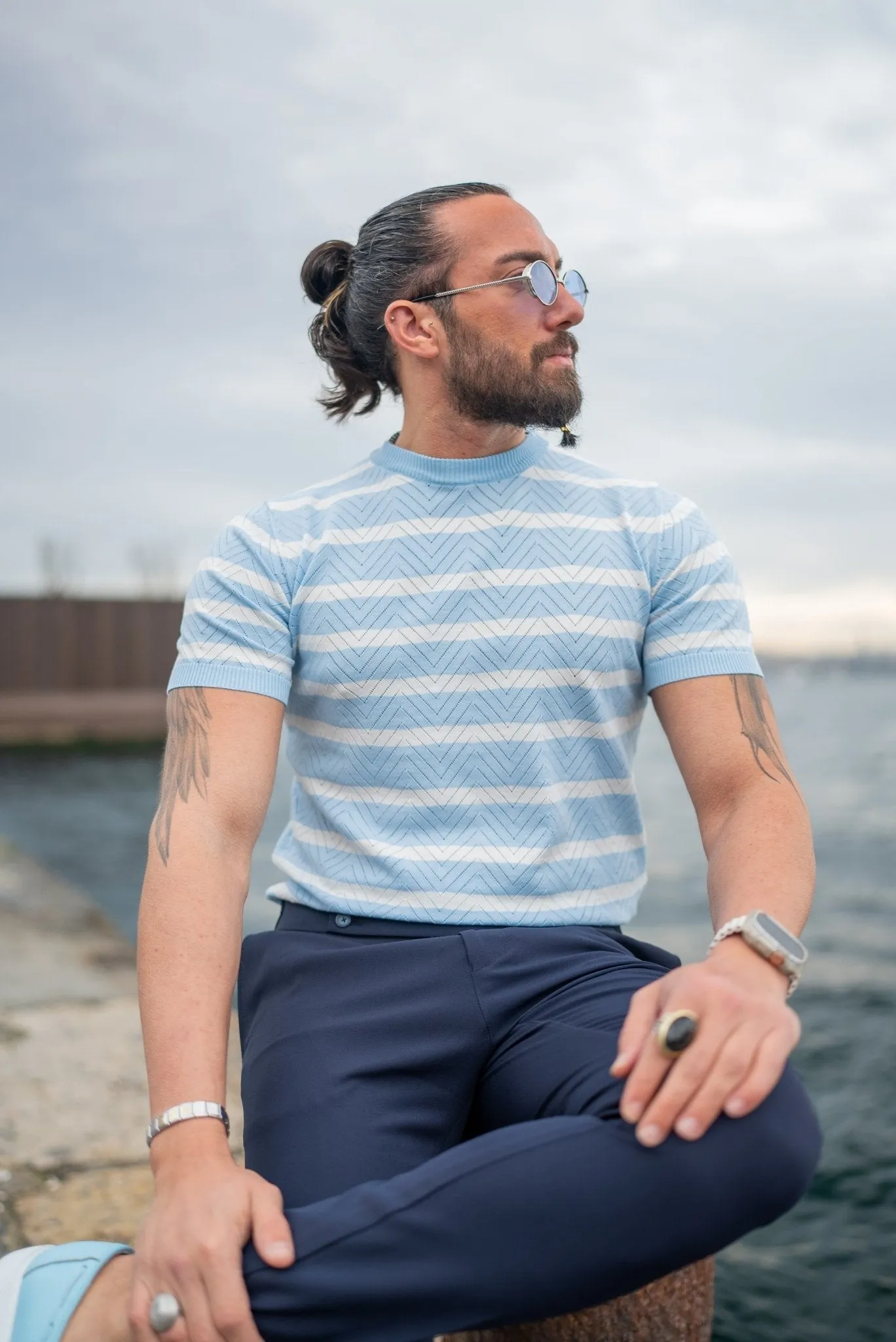 Mara Navy Blue Trousers