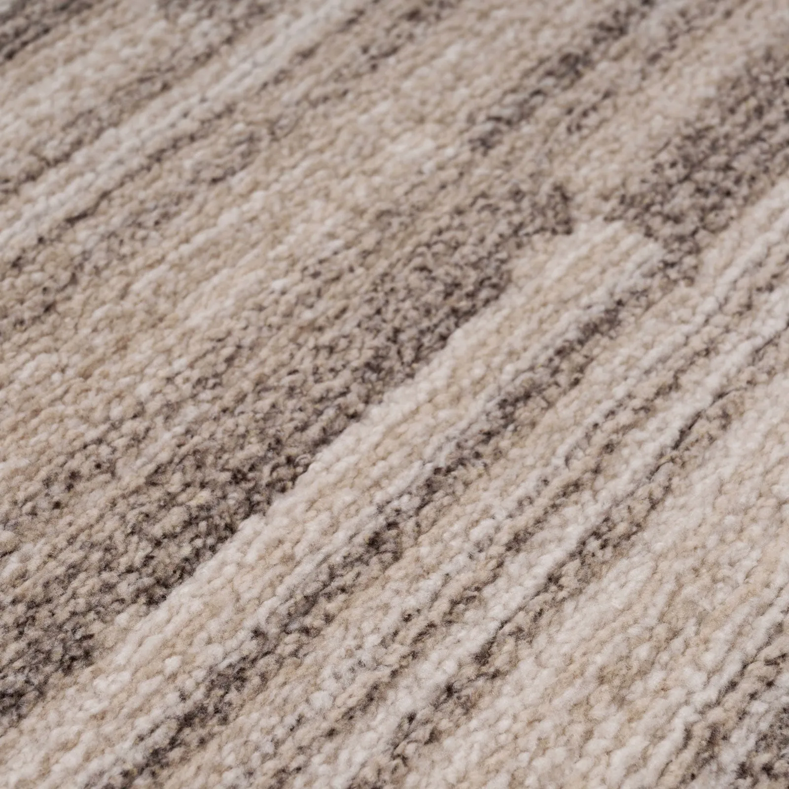 Neutral Beige Linear Stair Carpet