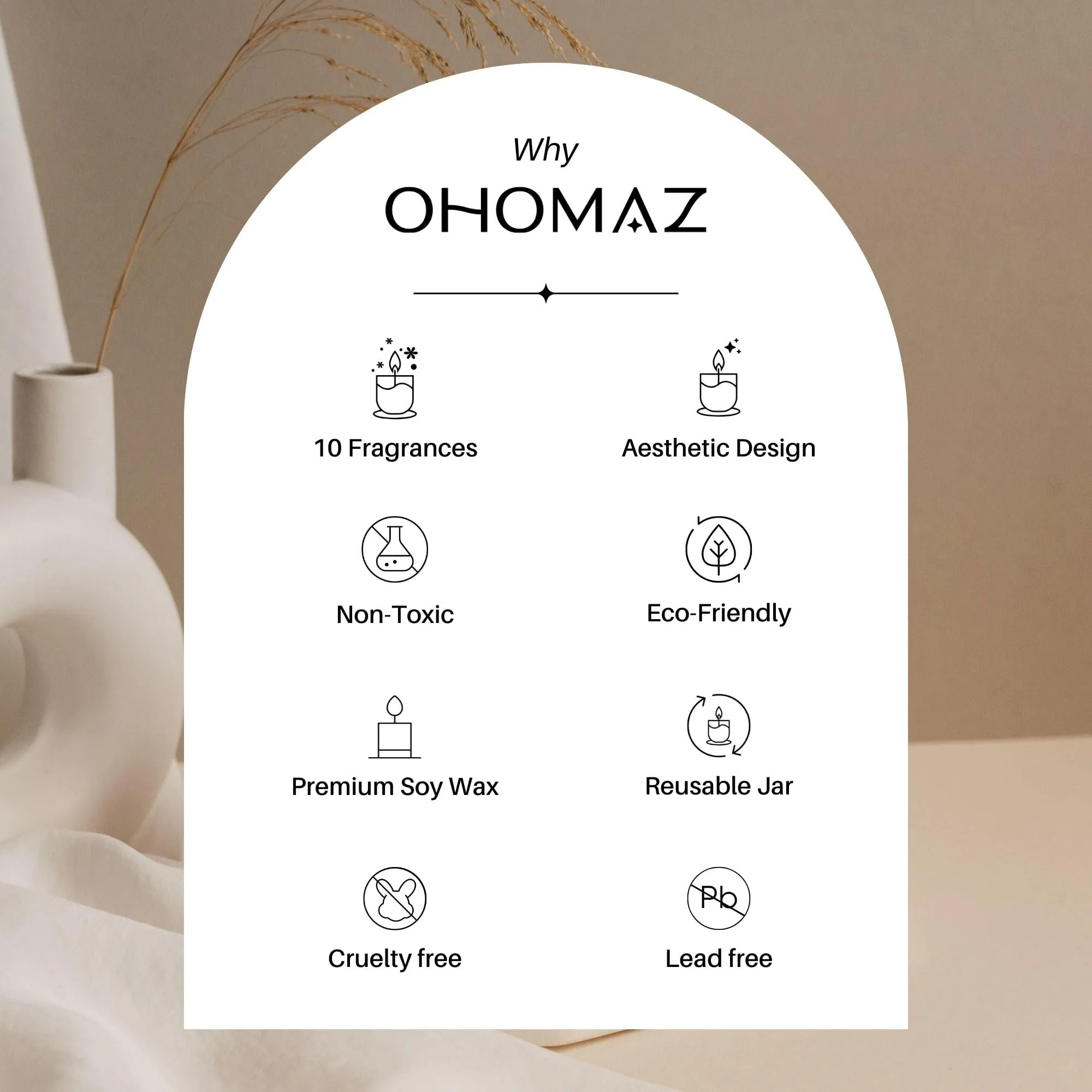 OHOMAZ Enchanted Garden Scented Candle | Majestic Maroon with Gold Rim | 400 gram | Romentic Date Night & Reading Book | Dark Red Rose   Mimosa | Premium Soy Wax | Burn Upto 35 Hrs | Pack of 1