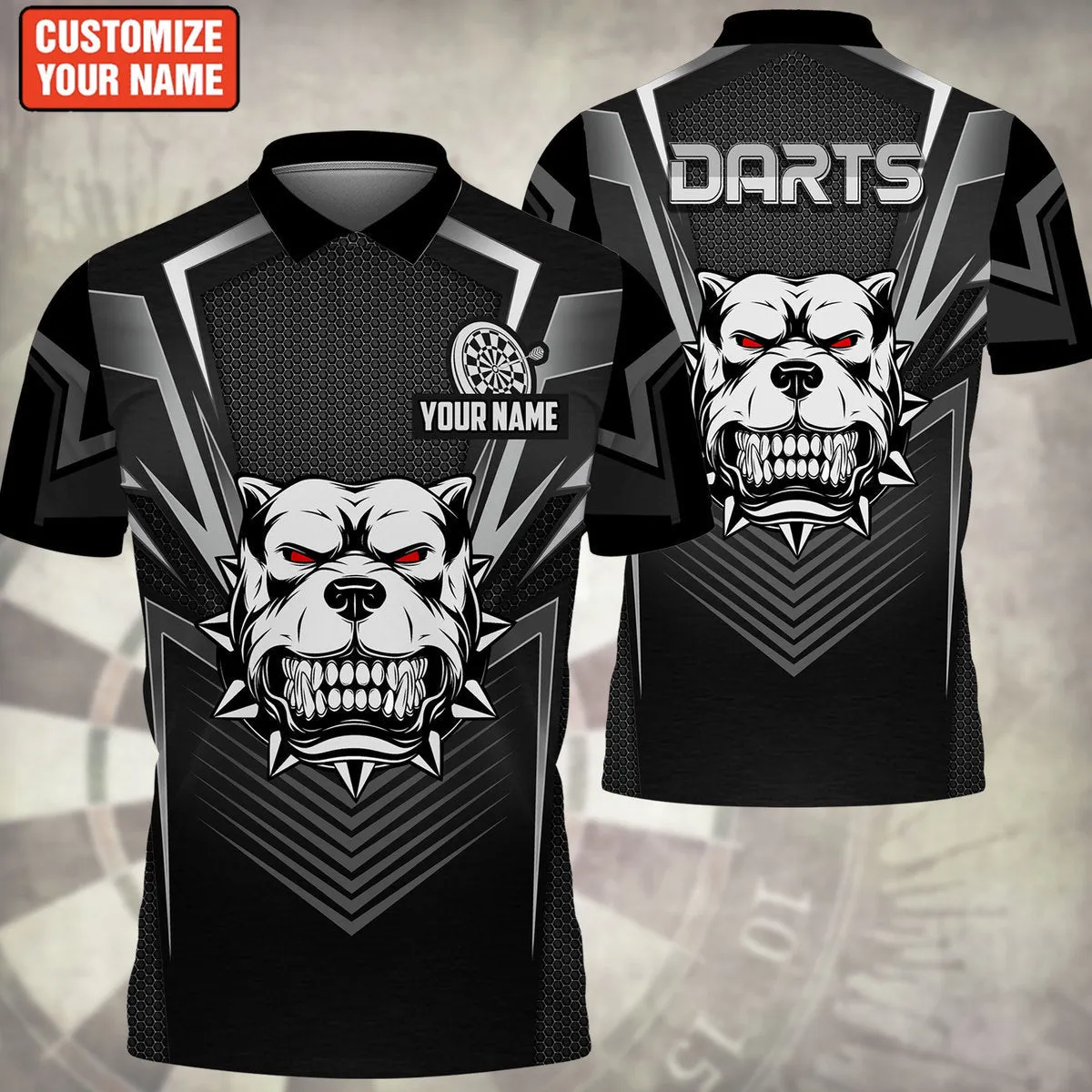 Personalized Name Dog Darts All Over Printed Unisex Shirt, Shirt for Birthday Dart Lover