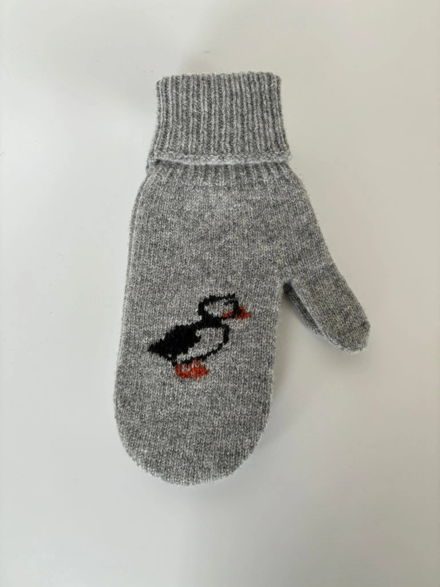 Puffin Green Icelandic Wool Mittens
