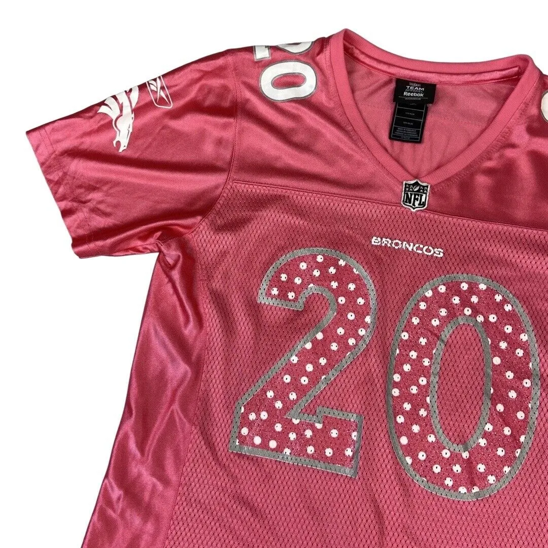 Reebok Pink Denver Broncos Womens NFL DAWKINS #20 Jersey Medium