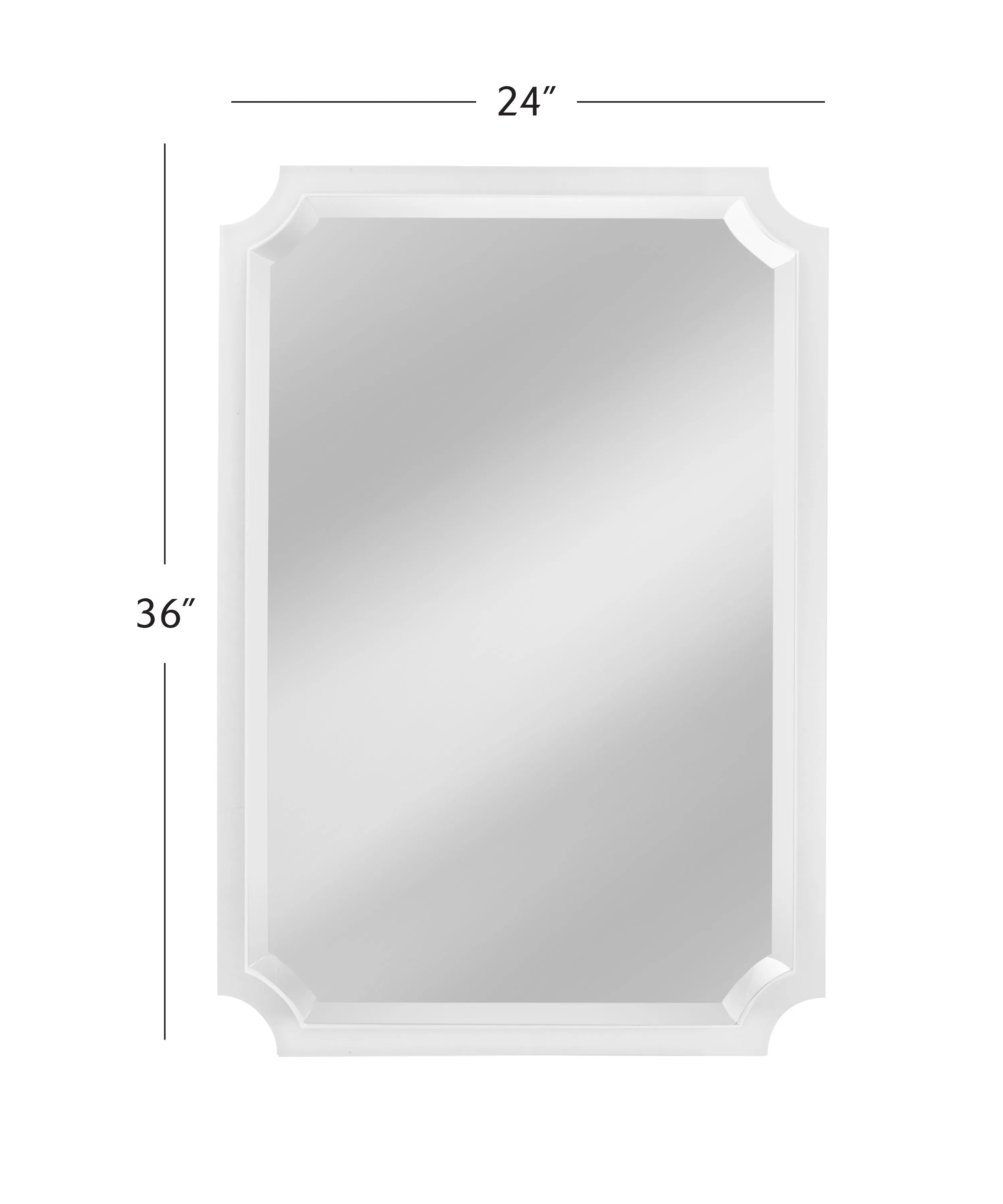 Rita - Wall Mirror - White