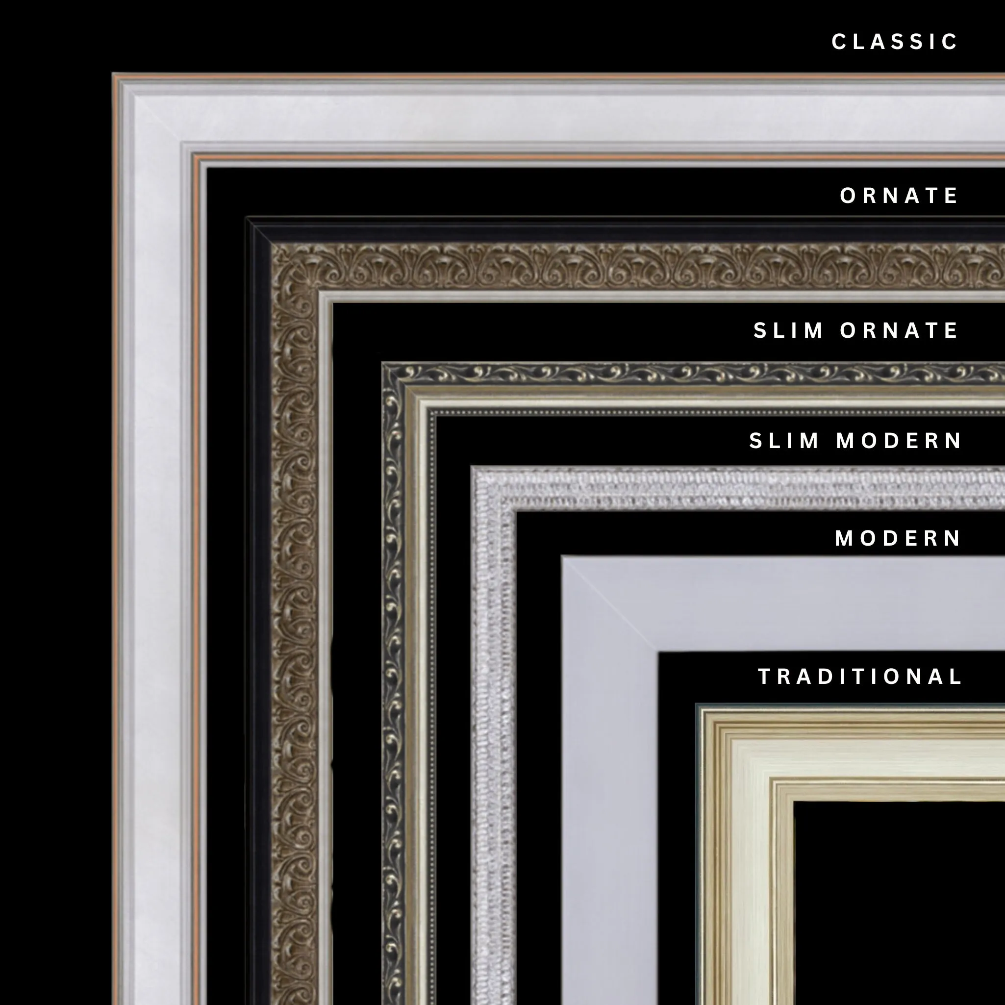 Silver 32x23 Picture Frame Ornate Traditional Classic Antique