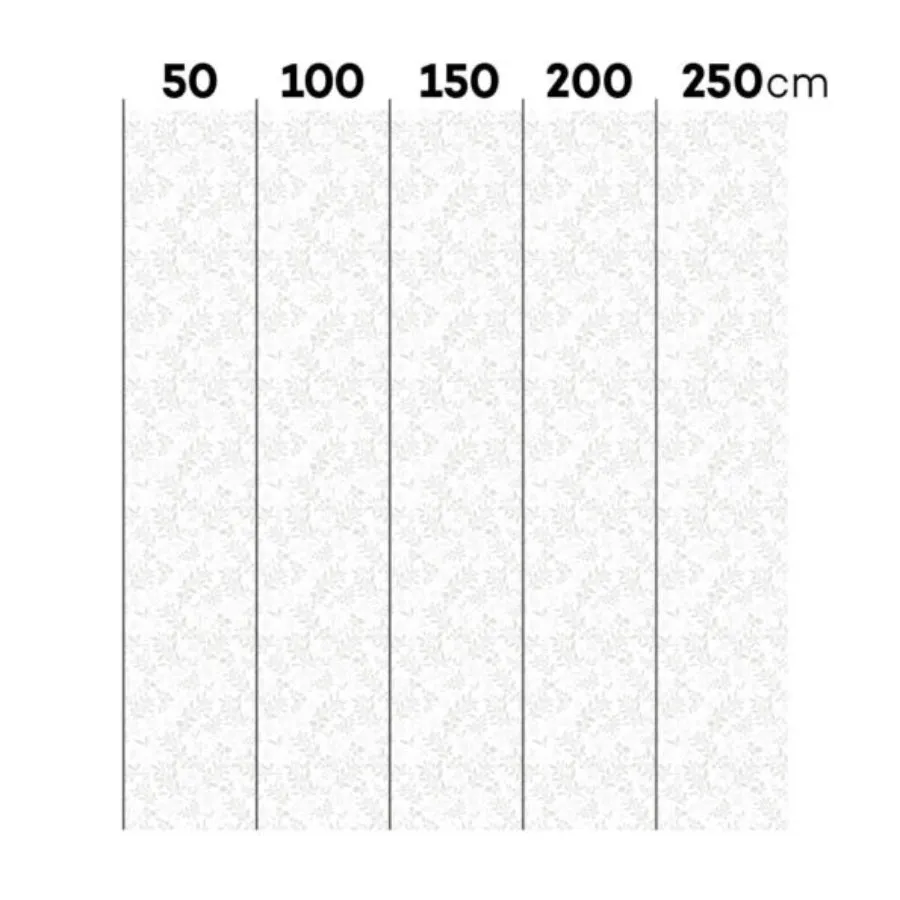 Subtle Flowers Gray Wallpaper 50x280CM