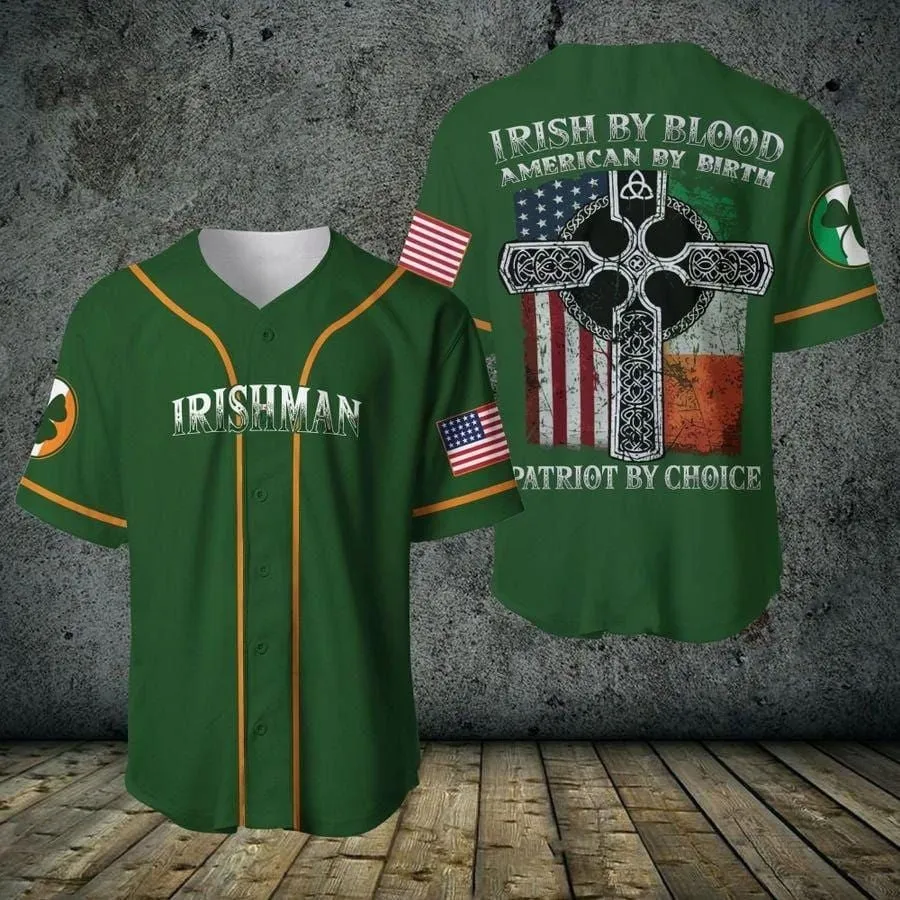 The Irishman Personalized Baseball Jersey, Patrick Day Shirt
