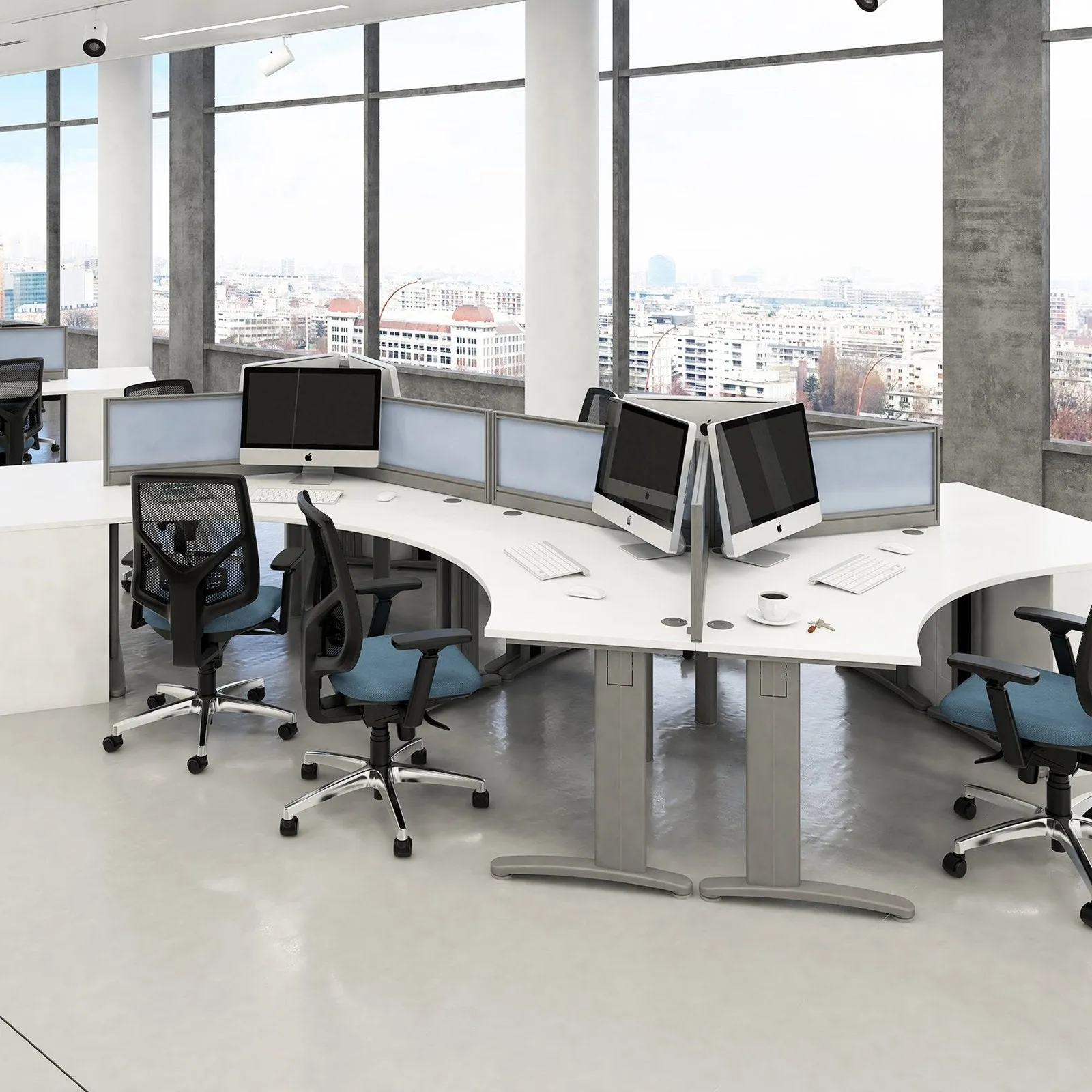 TR10 left hand ergonomic desk
