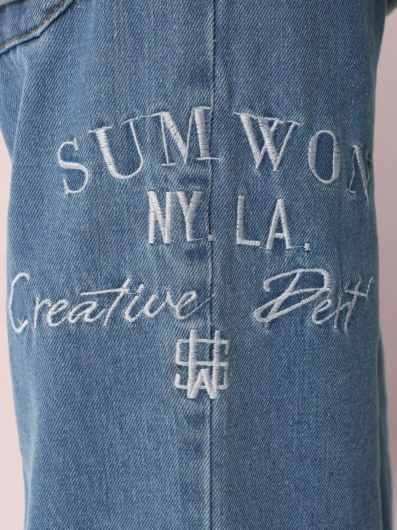 Tween Boys Baggy Fit Embroidered Jean