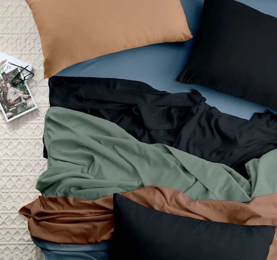 Vintage Washed Soft Microfibre Sheet Set Range Linen