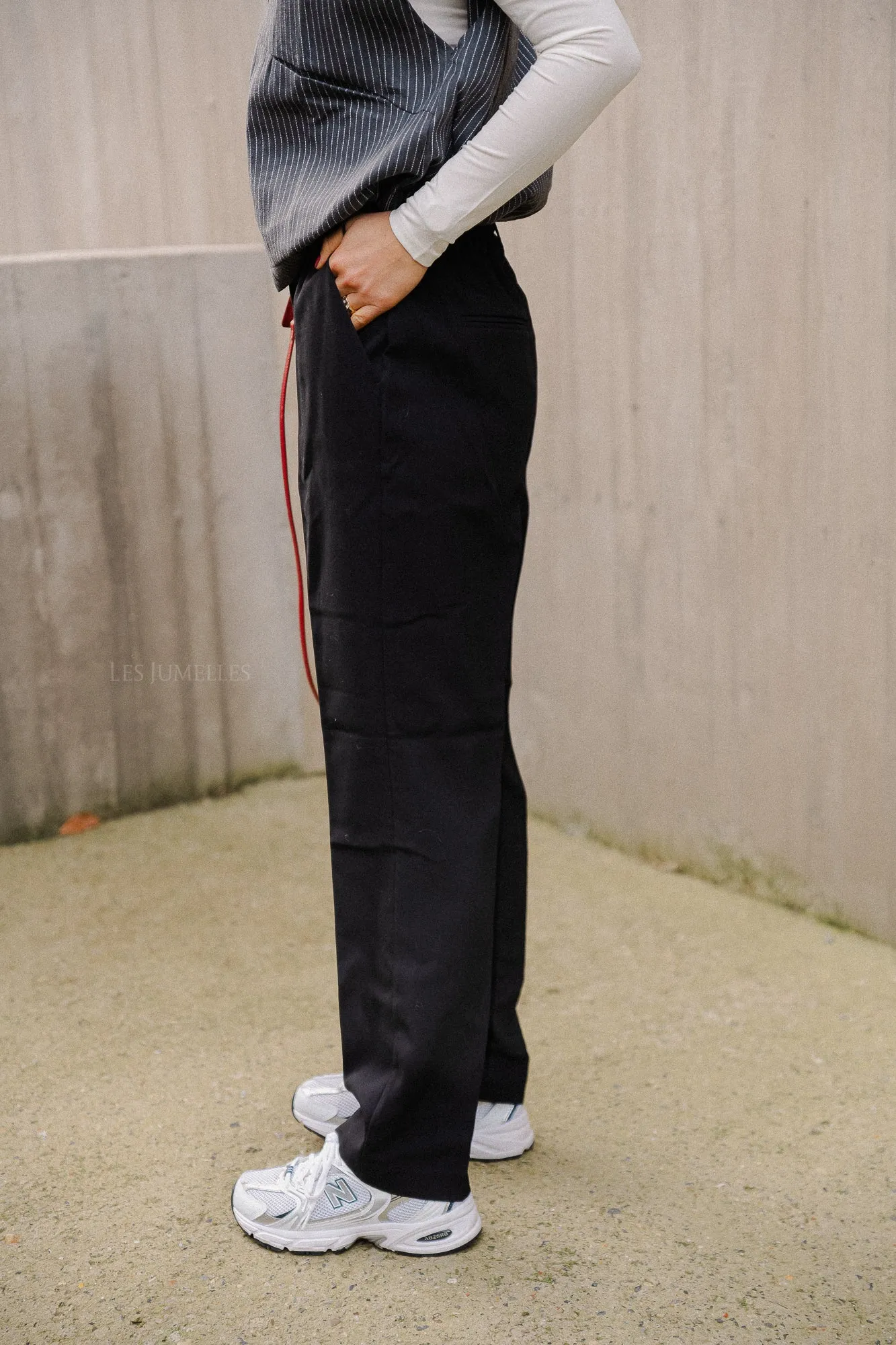 VISelma ella HW pants black beauty