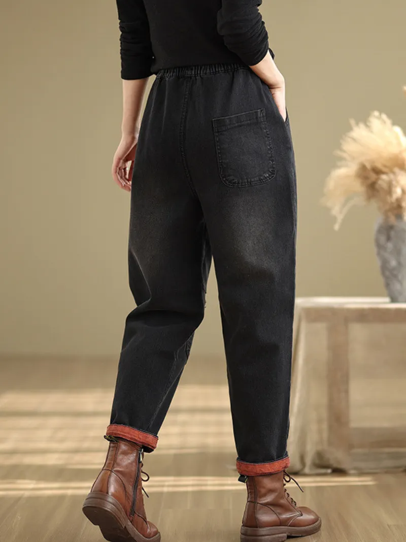 Women's Trendy and Versatile Embroidery Bottom